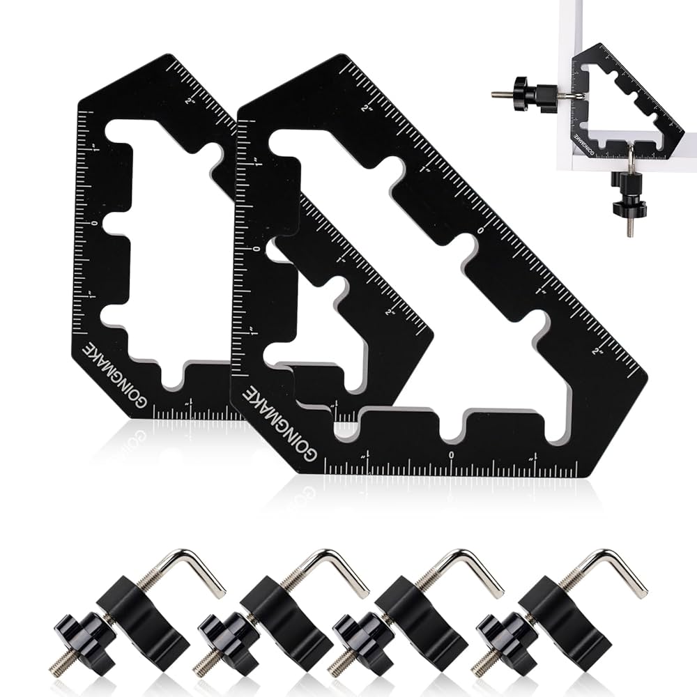 角当て金具　8枚　工具　DIY コーナークランプ 8個セット クランプ工具 アルミ合金製 直角 90